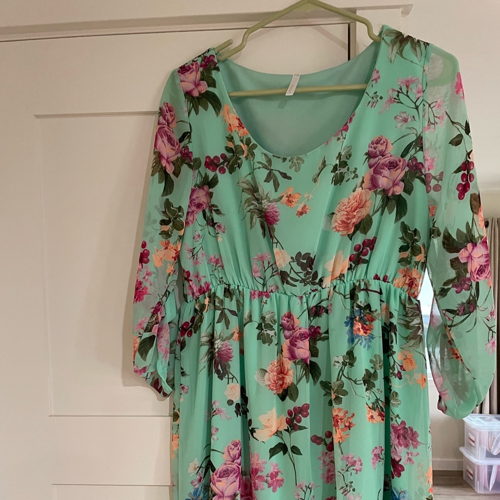 Pink Blush maternity dress